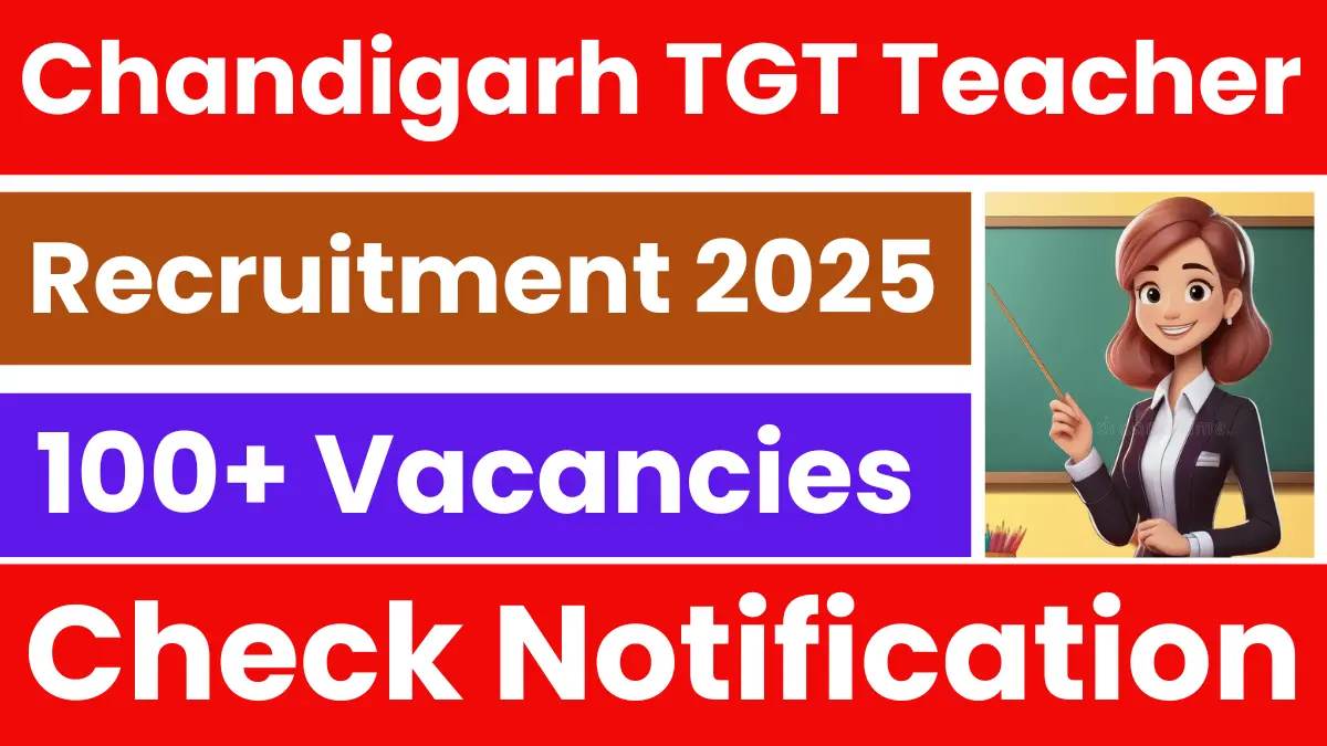 SSA Chandigarh TGT Recruitment 2025: Apply for 104 Vacancies BBM JOBS NEWS