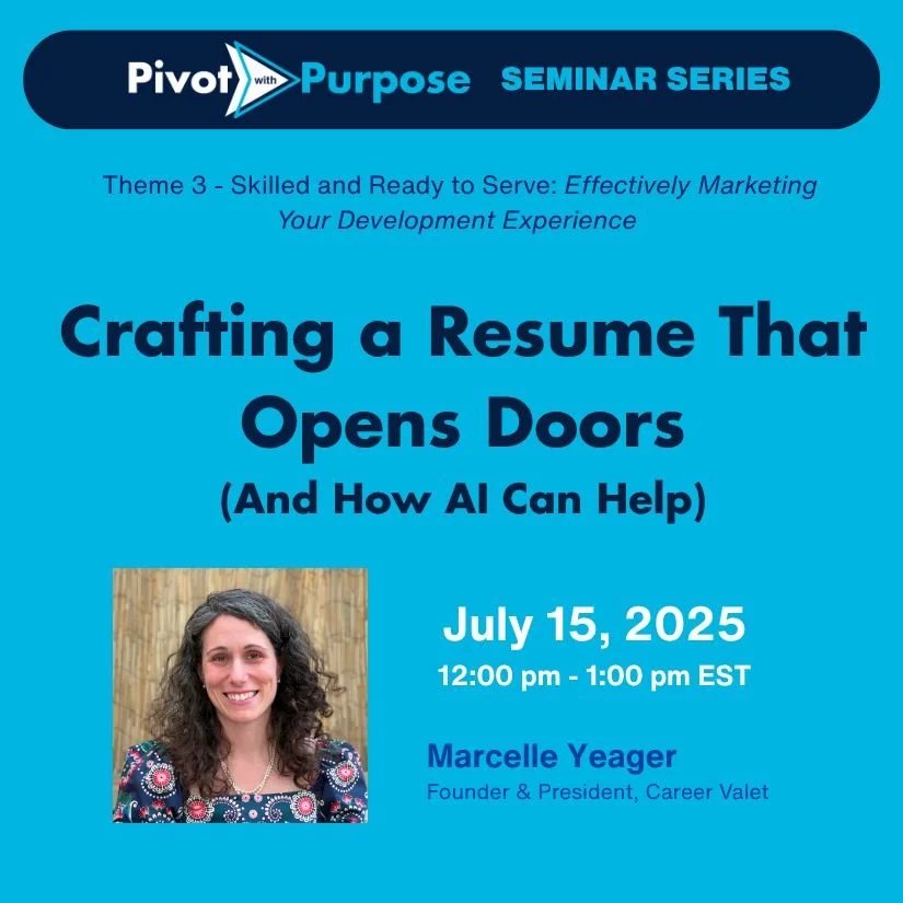 Axis with the purpose - the formulation of the CV that opens the doors