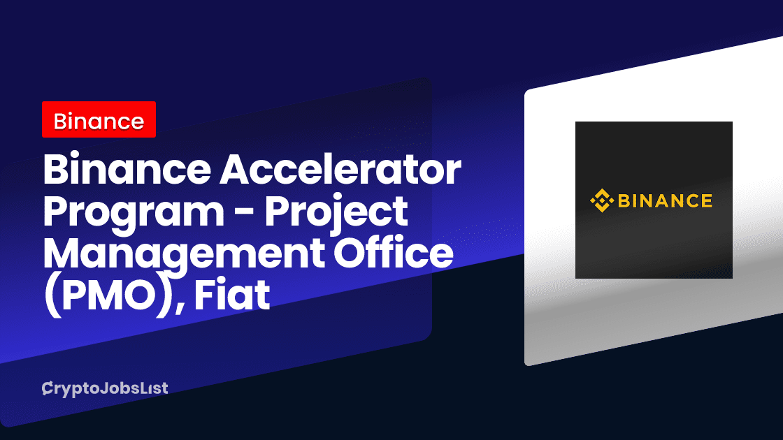 Binance is the employment of the Binance accelerator program