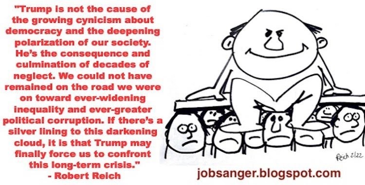 Creating our average inequality and political corruption continuously Trump