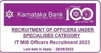 Karnataka Bank for the employment employee