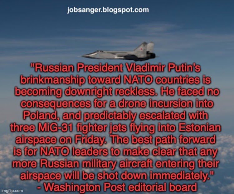 NATO must be behaved to prevent Russian invasions in its airspace