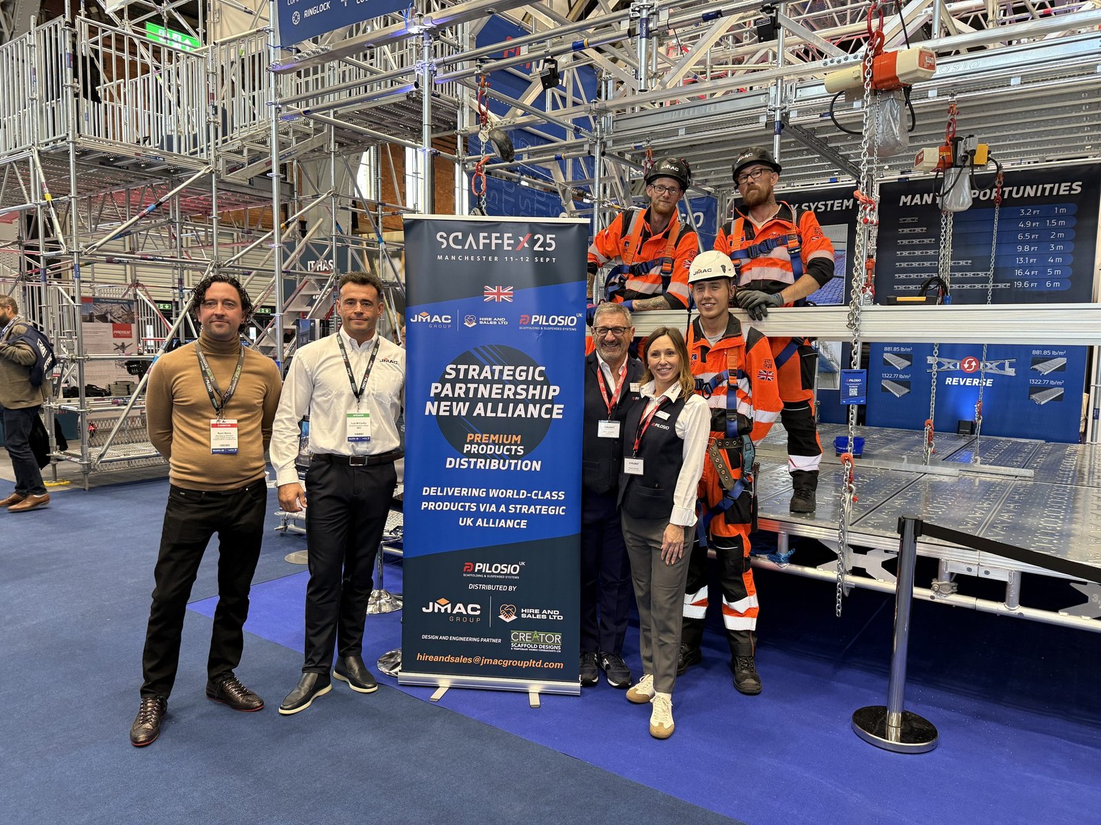 Pelosio announces the UK's partnership with the JMAC and creative group in SCAFFEX25