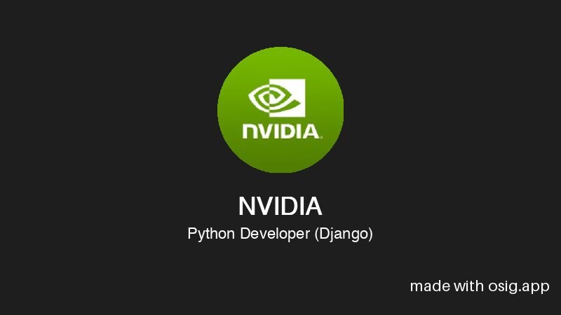 Python developer (django) @ nvidia