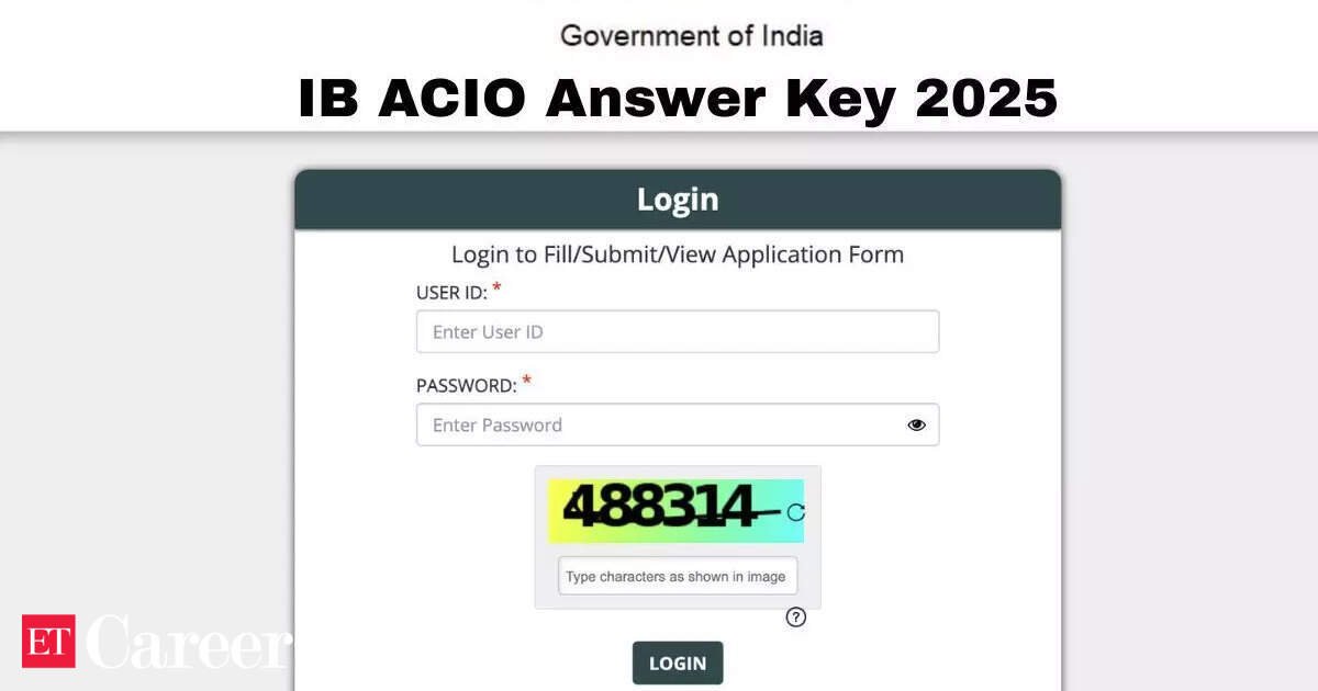 The answer key IB Acio 2025 was released on MHA.gov.in: Check the direct link, how to download, the objection window, what's the following