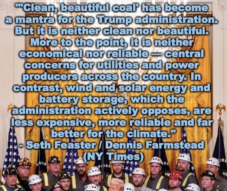 Coal energy is not clean, economic or reliable