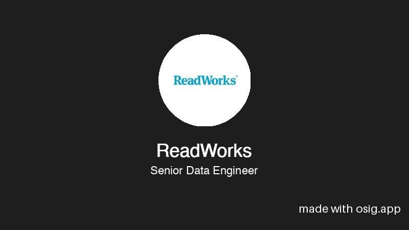 Data engineer @ readworks