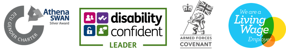 Athena Swan, Disability Confident, Armed Forces Charter, Living Wage Employer Awards
