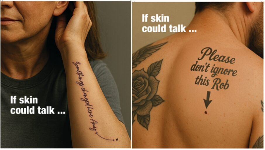 He urged scaffolding to examine the skin to obtain signs of skin cancer