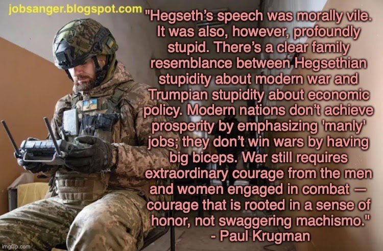 Higseth's speech was an ethical and deeply stupid law