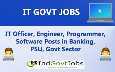More Information Technology Jobs 2025 - The latest vacant government jobs for graduates of B.TIch, BCA and MCA