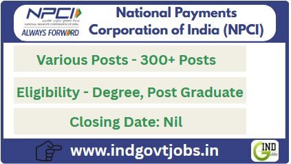 NPCI 2025 jobs - 65 The latest vacancies for new and experienced students