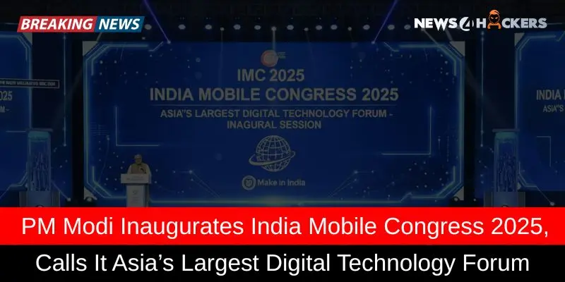 Image Shows mobile congress by modi
