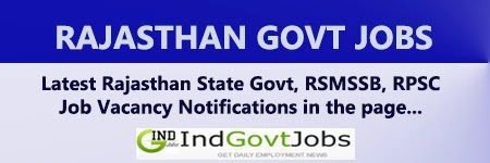 Rajasthan Govt Jobs 2025 (1000+ The latest vacancies opening)