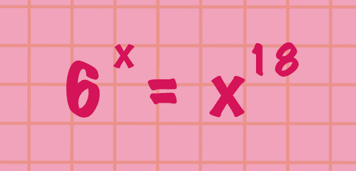 Rätsel der woch: eine unfekannte, zwei potenzen