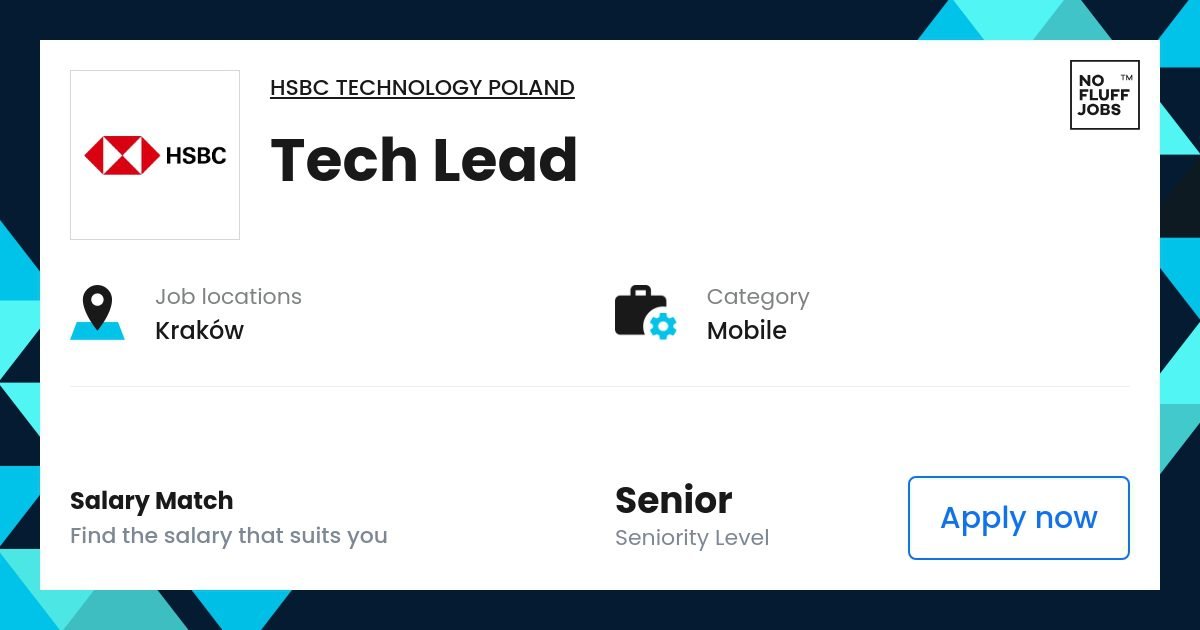 Technology Driving Job Mobile | HSBC Technology Poland | Carako