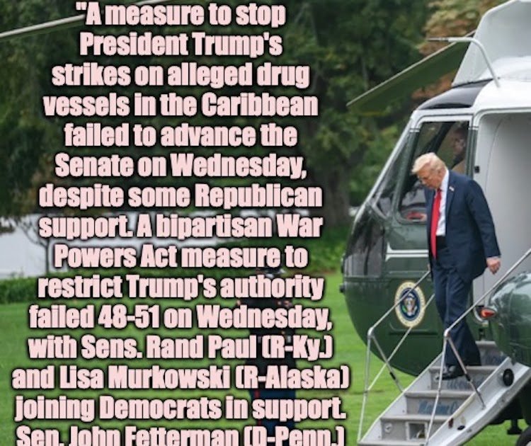 The Senate refuses to stop Trump's summary executions