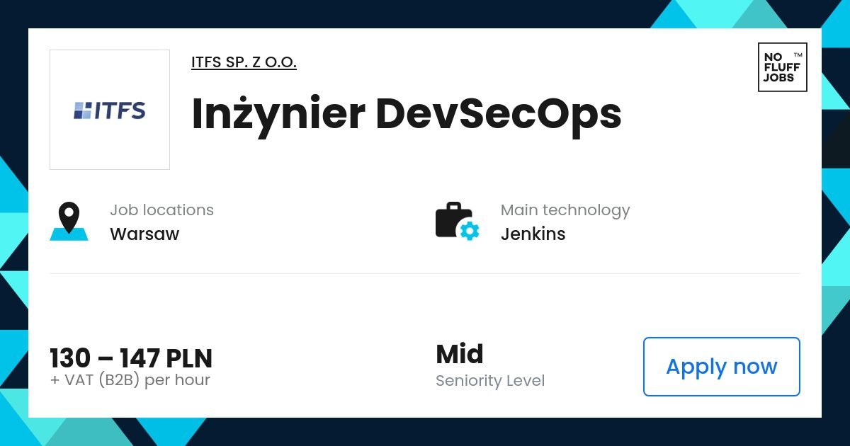 inżynier devsecops function | devobs | ITFS | Warsaw