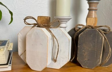 Black living room decorated for fall