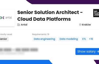 Senior Solutions Engineer - Cloud Data Platforms Job | data | Antal | Krakow