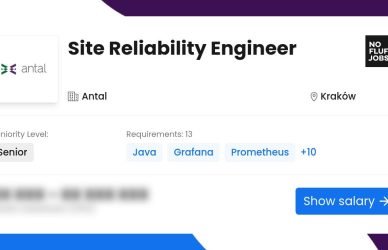 Site Reliability Engineer Job | DevOps | Antal | Krakow